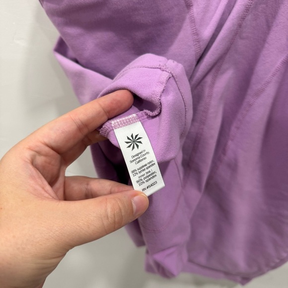 Athleta Empowerment Strappy Bra Tank Top Light Purple Athleisure Yoga Large - Picture 5 of 5